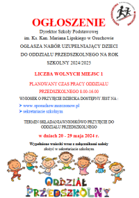 ogłoszenie